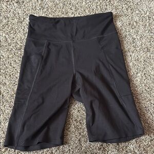 Tek Gear Black Bike Shorts High Waist Stretch